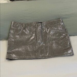 NWT Retrofete Leather Skirt Sz L